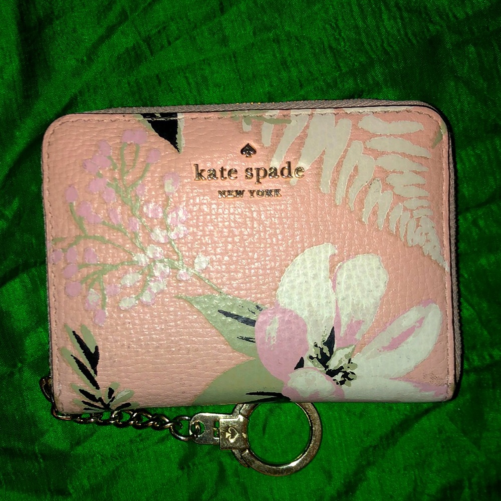 Pink floral Kate spade wallet